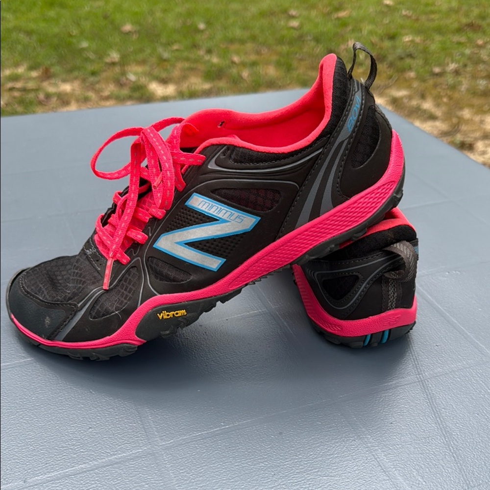New Balance Minimus Black and Pink Running Shoes